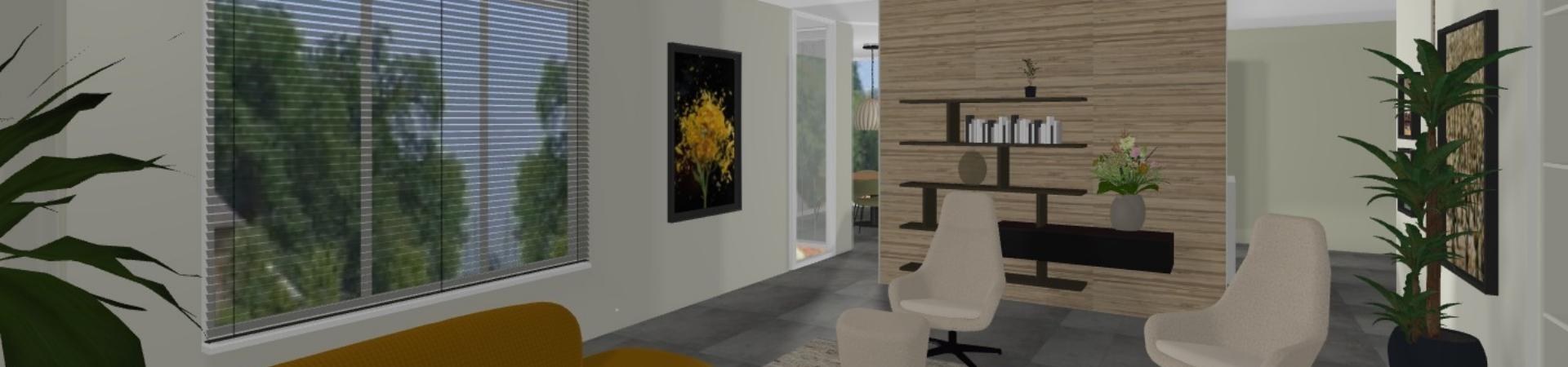 Eigentijdse moderne zithoek