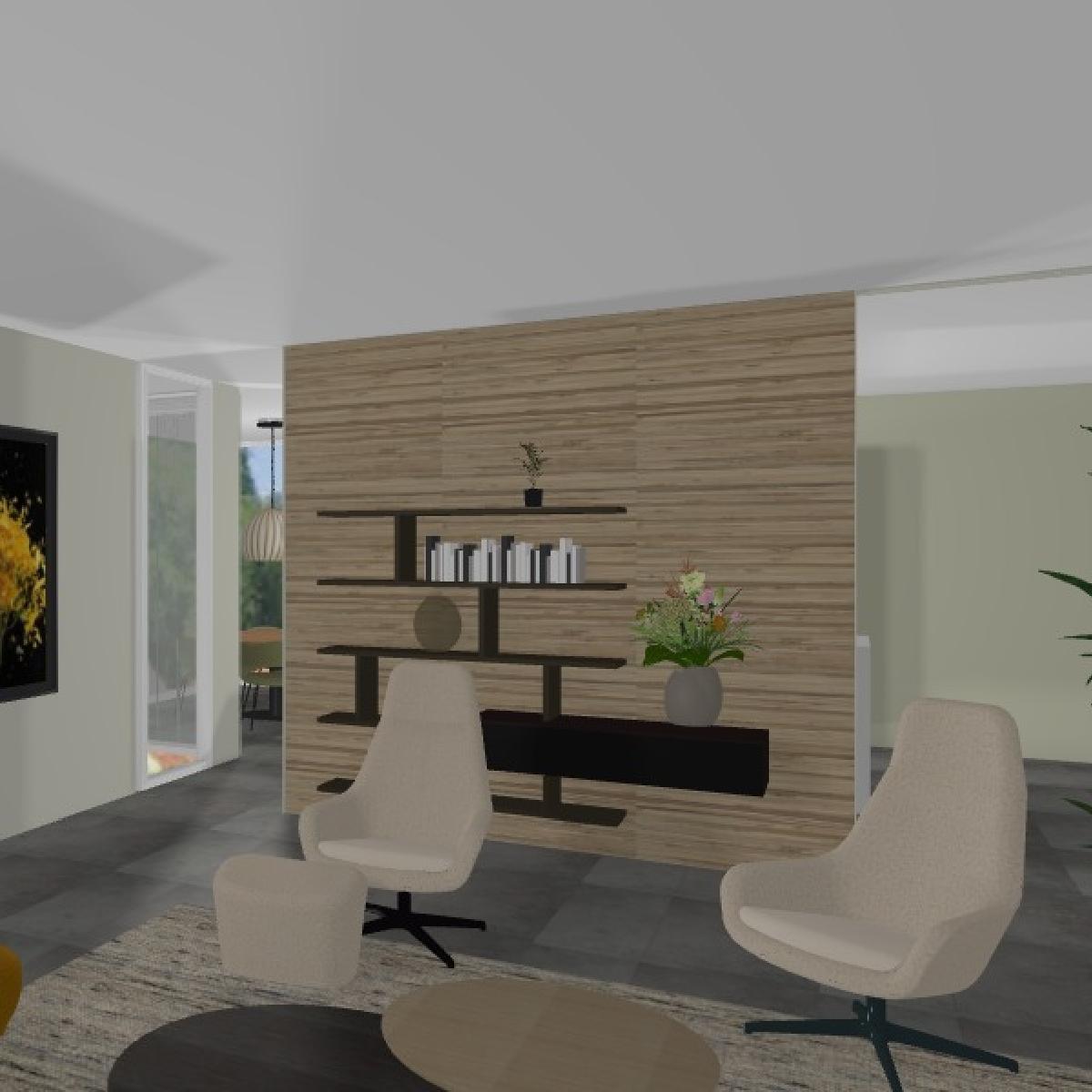 Eigentijdse moderne zithoek