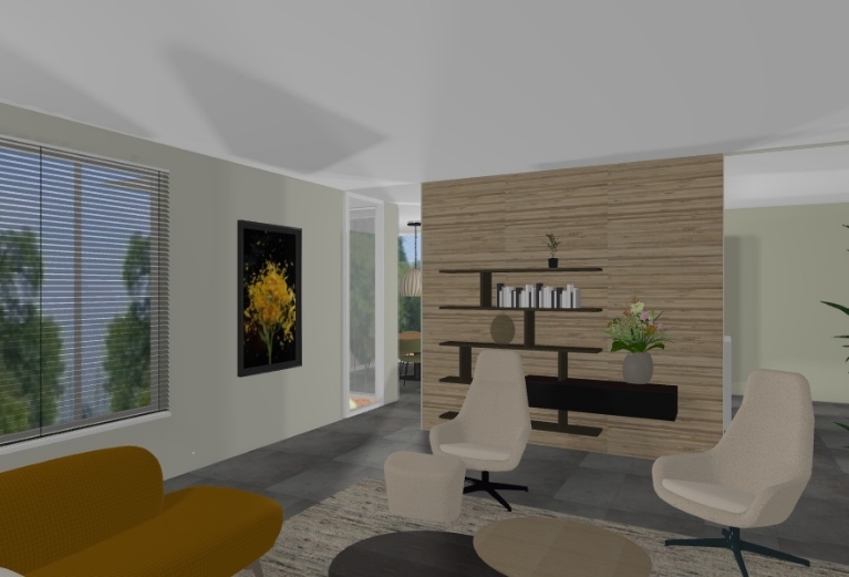 Eigentijdse moderne zithoek