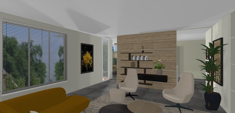 Eigentijdse moderne zithoek