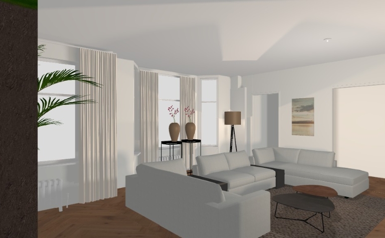 Een gezellige en warme leefhoek