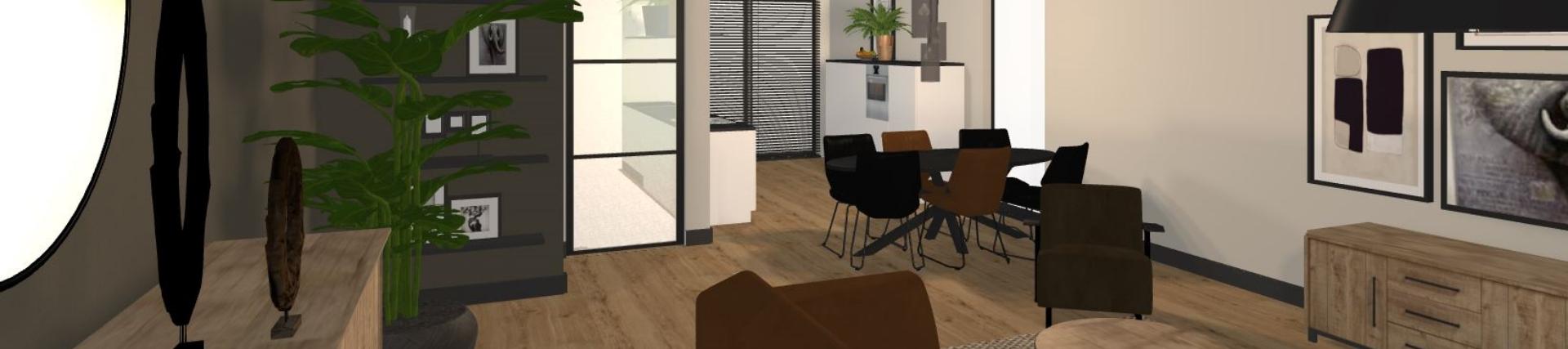 Een nieuw huis met een rustige en warme sfeer