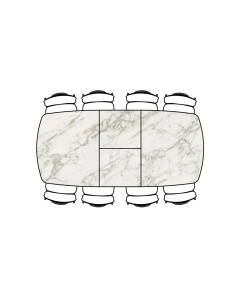 Uitschuiftafel Masura Ovaal