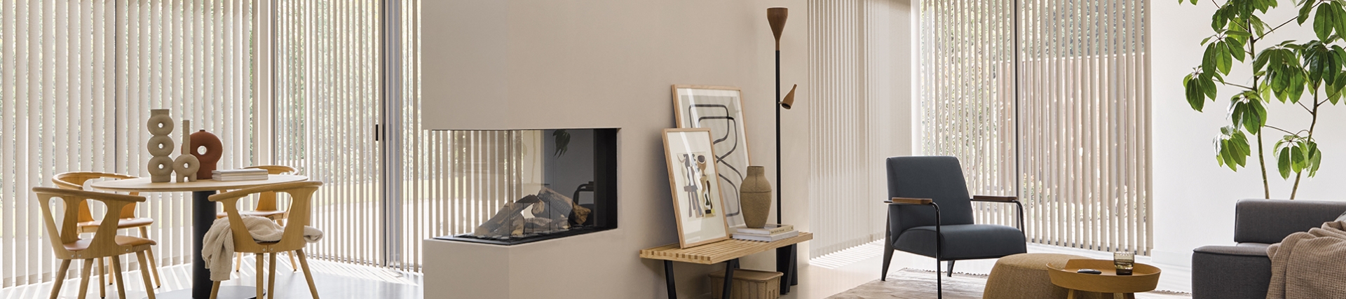 Raambekleding - Verticale jaloezieën